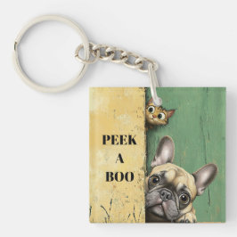 Chaveiro Cachorro Gato De Peek A Boo