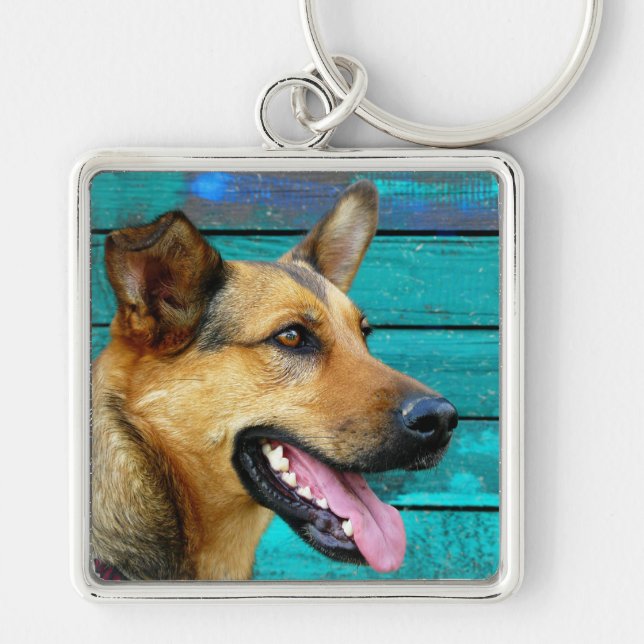 Chaveiro Cachorro German shepherd Feliz (Frente)