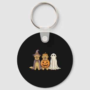 Chaveiro Cachorro Golden Retriever Abóbora Halloween Fantas