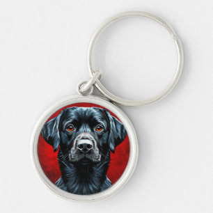 Chaveiro Cachorro labrador preto