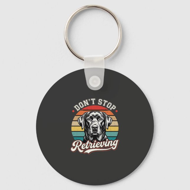 Chaveiro Cachorro Labrador Retro Não Para de Buscar (Frente)
