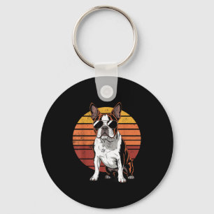 Chaveiro Cachorro legal orgulhoso Boston terrier homens mul
