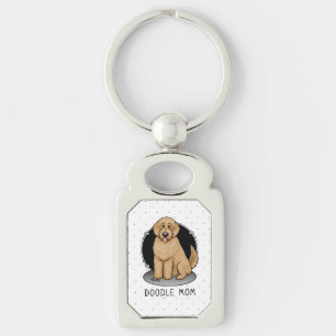 Chaveiro Cachorro Mãe Doodle Mãe (ouro vermelha) Cachorro M