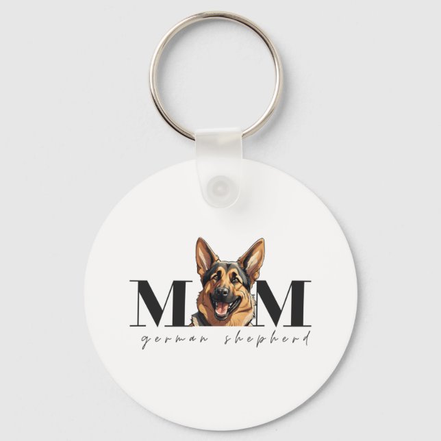 Chaveiro Cachorro Mãe GERMAN SHEPHERD DOG Camiseta Clássica (Frente)