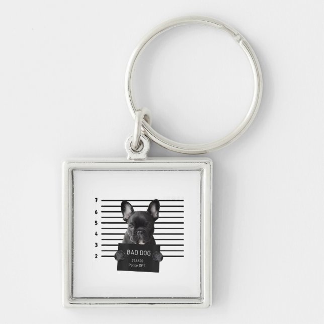 Chaveiro Cachorro Mau Cachorro Jail Frenchie Cachorro Mãe L (Frente)