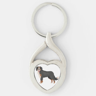 Chaveiro Cachorro mix mini Bernês