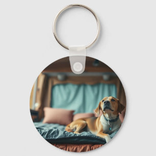 Chaveiro Cachorro na Cama