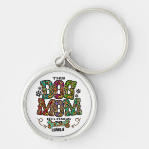 Chaveiro Cachorro-Padrão-Leopardo Ocidental Cachorro-Mãe Pe