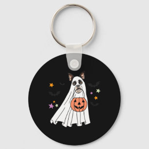 Chaveiro Cachorro Preto Fantasma Boston Terrier Boo Amante