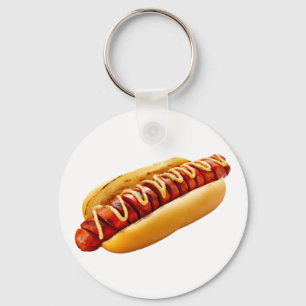Chaveiro Cachorro-quente do SlipperyJoe's com vibe de churr