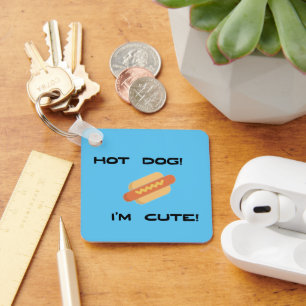 Chaveiro Cachorro Quente Sou Bonito Personalizado com Nome