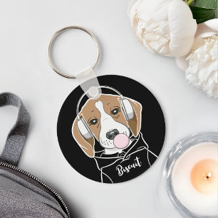 Chaveiro Cachorro Resfriado com Chiclete Fofo Beagle Engraç