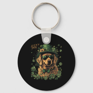 Chaveiro Cachorro Retriever Dourado - Dia de São Patrício S