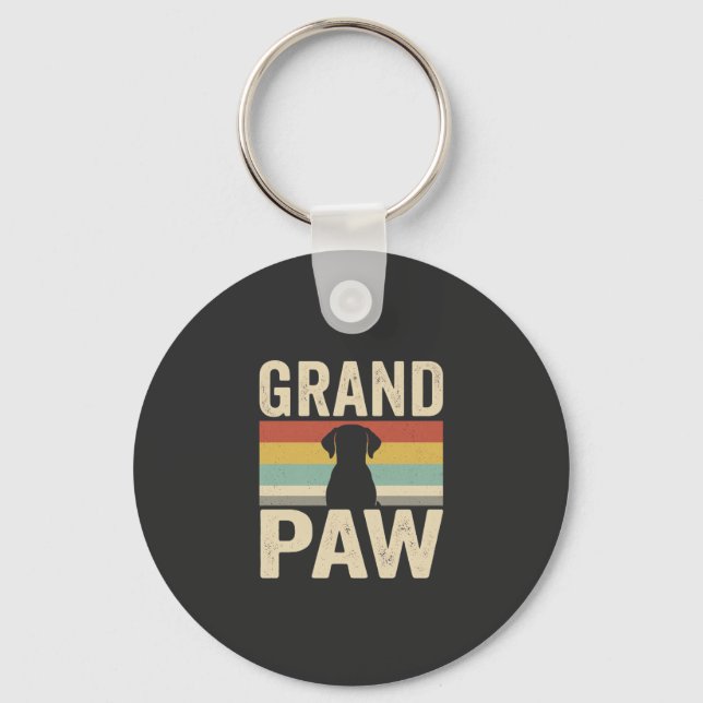 Chaveiro Cachorro Retro Grand Paw Vintage (Frente)
