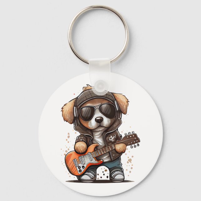 Chaveiro Cachorro Roll Rock Puppy (Seis) (Frente)
