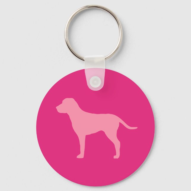 Chaveiro Cachorro Rosa (Frente)