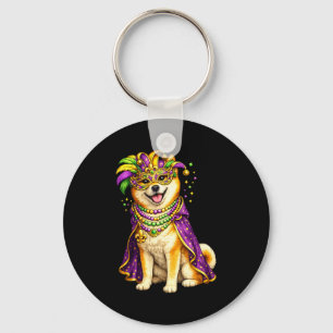 Chaveiro Cachorro Shiba Inu do Mardi Gras Fofo _1