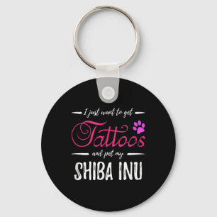 Chaveiro Cachorro Shiba Inu Tatuagem Engraçado Cachorro Mãe