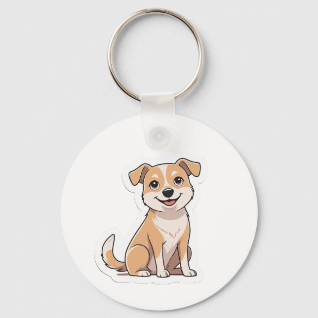 Chaveiro Cachorro Sorridente Bonito Sorriso (Frente)