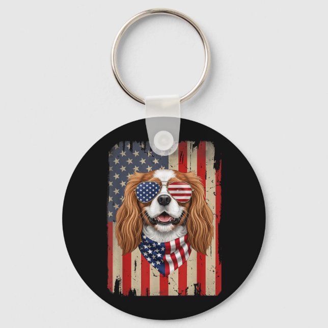 Chaveiro Cachorro Spaniel Cavalier King Charles de 4 de Jul (Frente)