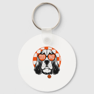 Chaveiro Cachorro Tennessee Hound Laranja Branco Rocky Top 
