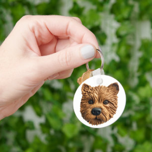 Chaveiro Cachorro Terrier Australiano Inspirado em 3D