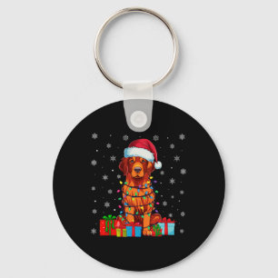 Chaveiro Cachorro Xmas Luzes Santa Hemocay Baía de Chesapea