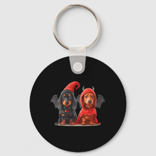 Chaveiro Cachorros Dachshund Lindos de Halloween Fantasia d