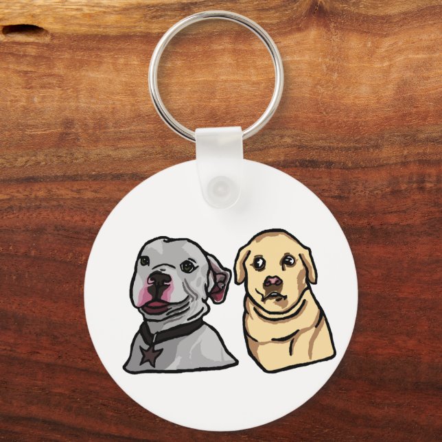 Chaveiro Cachorros Memes Fofos (Frente)