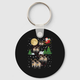 Chaveiro Cachorros Pug Árvore Suéter de Natal Xmas Pet Anim