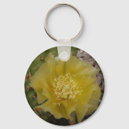 Chaveiro Cacto Amarelo em Flor