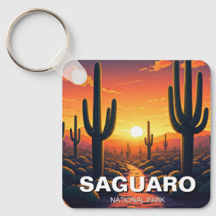 Chaveiro Cactos no Parque Nacional de Saguaro Souvenir