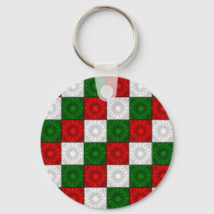 Chaveiro CADEIA-CHAVE-CADEIA-CHAVE-Vermelho-Branco-Verde-Br