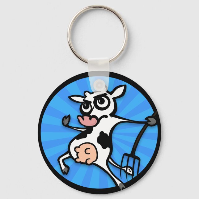 CHAVEIRO CADEIA-CHAVE DA VACA DE CARTÃO ENGRAÇADO (Frente)