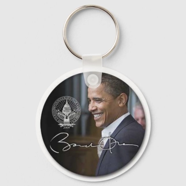 Chaveiro Cadeia-chave de assinatura do Obama (Frente)