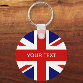 Chaveiro Cadeia-chave de bandeira britânica | design de ent