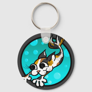 CHAVEIRO CADEIA-CHAVE DE CHAVE DE GATO DE CARTOCHA CUTÂNEA