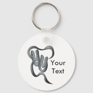 Chaveiro Cadeia-Chave de Máscara de Teatro de Cinzas de Com