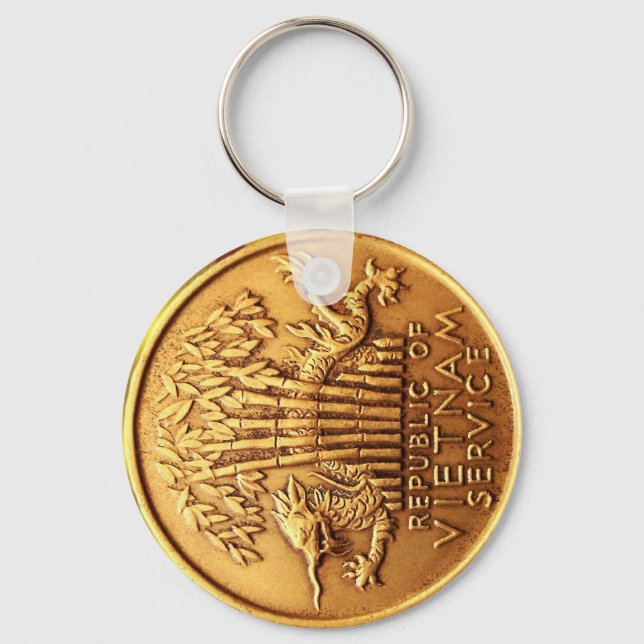 Chaveiro cadeia-chave de medalhas de serviço do Vietnã (Frente)