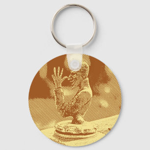 Chaveiro Cadeia-Chave de Ornamento de Capuchos Vintage