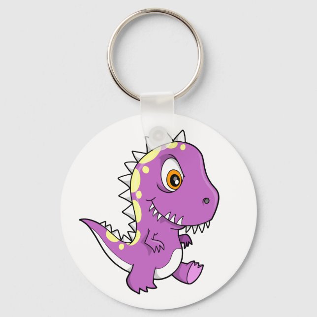 Chaveiro Cadeia-Chave do Dinossauro Monstro Roxo (Frente)