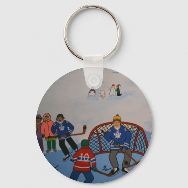 CHAVEIRO CADEIA-CHAVE DOS ESPORTES DE HOCKEY (Frente)