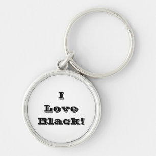 Chaveiro Cadeia-chave I Love Black
