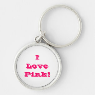 Chaveiro Cadeia-chave I Love Pink