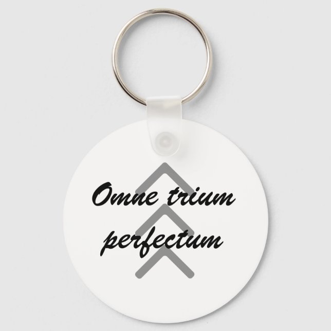 Chaveiro Cadeia-chave "Omne trium perfectum" (Frente)