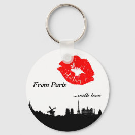 Chaveiro Cadeia-chave Paris, com amor