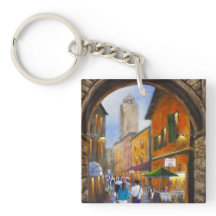 Cadeia de Chave acrílica