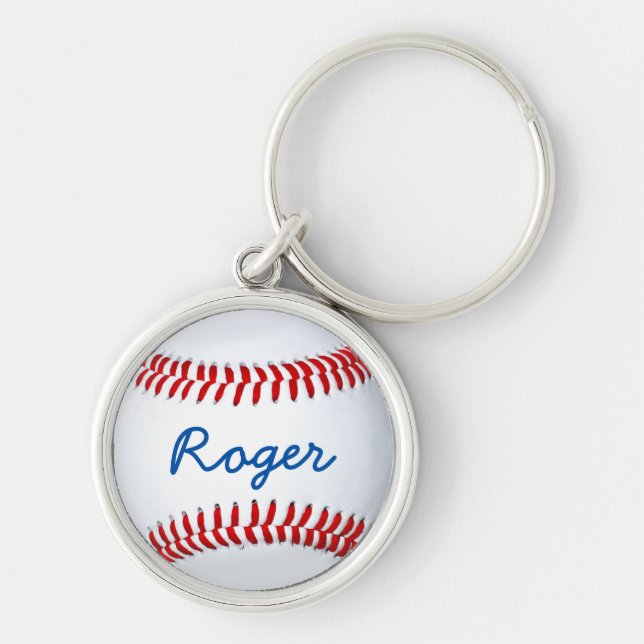 Chaveiro Cadeia de Chave Baseball Personalizada com Modelo  (Frente)