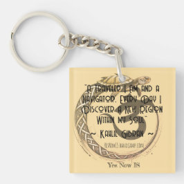 Chaveiro Cadeia de Chave de Acrírcula Quadrada