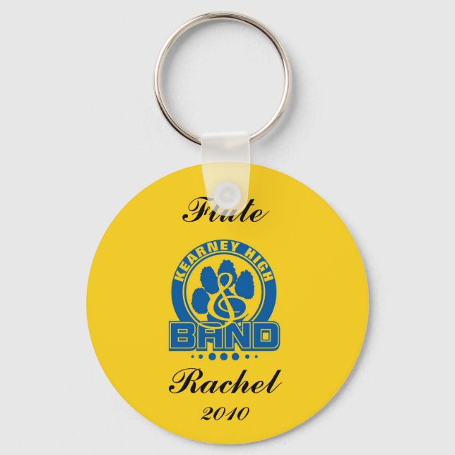 Chaveiro Cadeia de Chave de Banda KHS com nome (Frente)